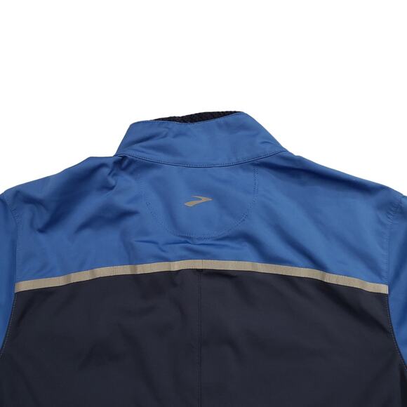 Brooks Full Zip Jacket‎ S Women Blue Black Reflective Running Shelter Technology - Picture 9 of 12